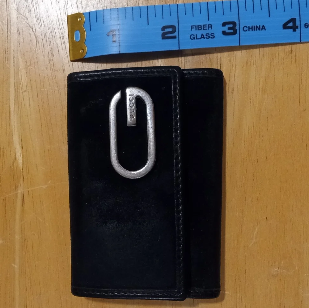 Tom Ford era Gucci Suede and Leather Key Holder